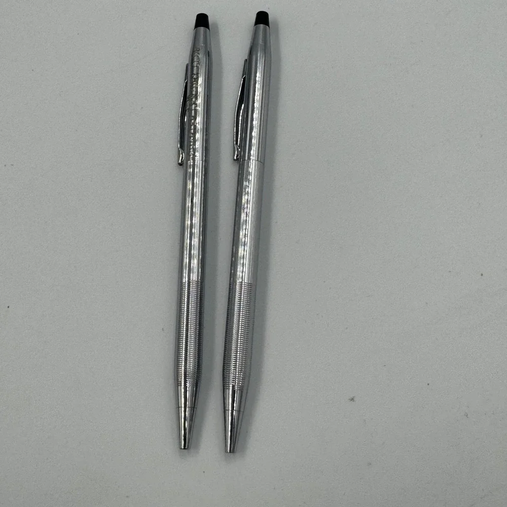 Cross Ballpoint Pen Set OS‎ Silver Chrome Vintage Century Made in USA